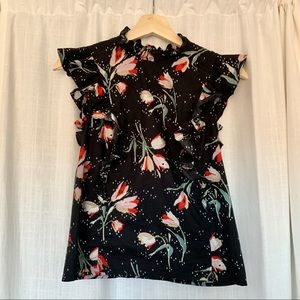 Rebecca Taylor Ikat Tulip Blouse